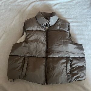Chic Brown Quilted Vest